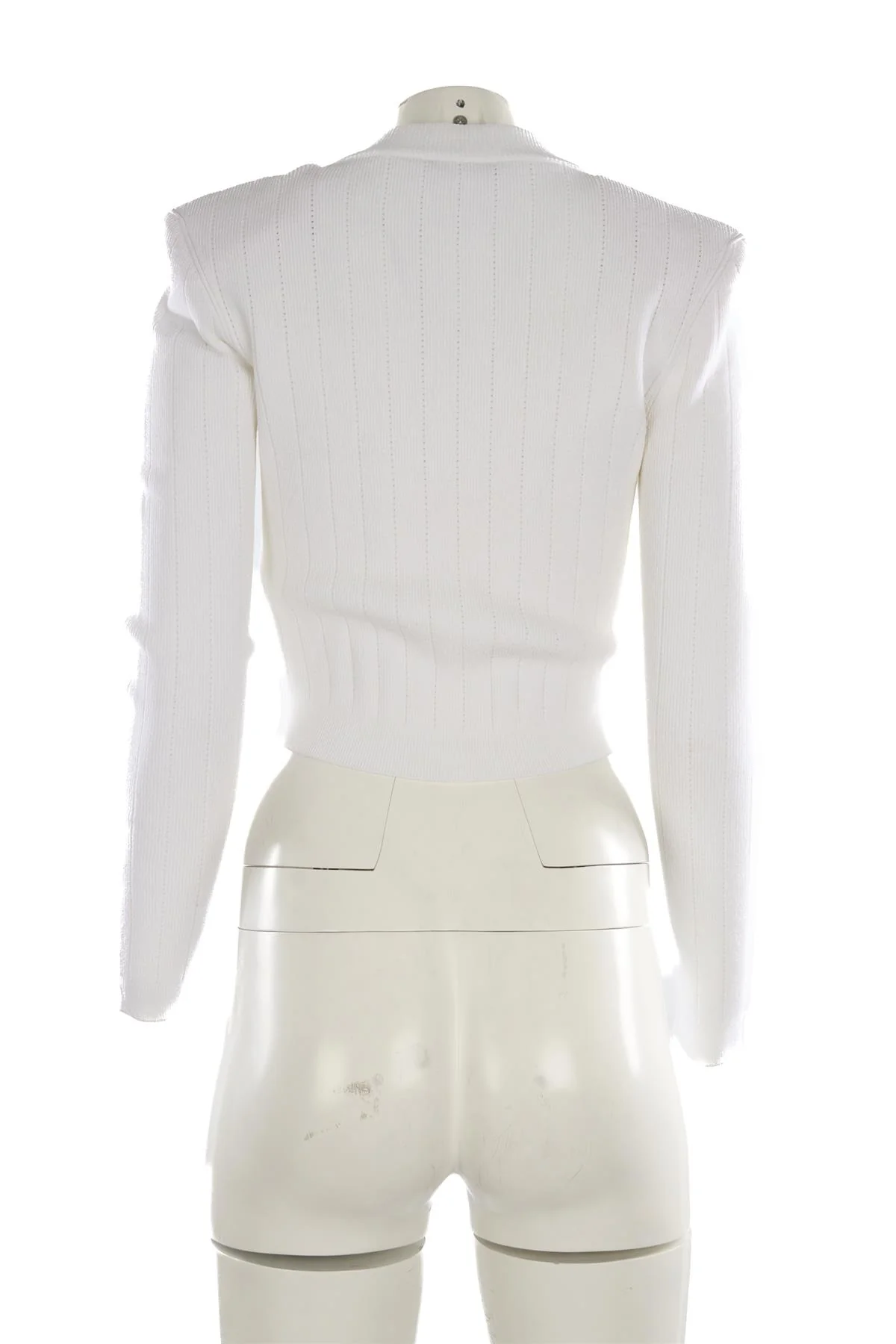 BALMAIN IVORY KNIT CARDIGAN FR 38 UK 10 - Image 4