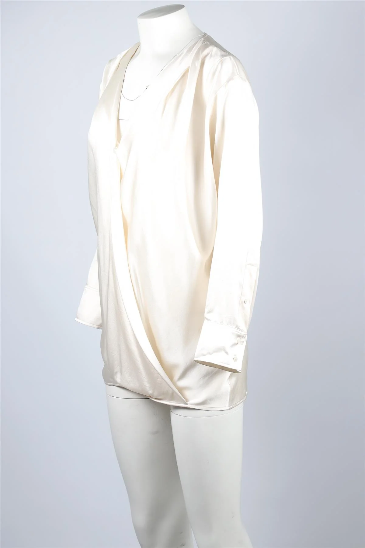 BALMAIN IVORY SILK TOP FR 40 UK 12 - Image 3