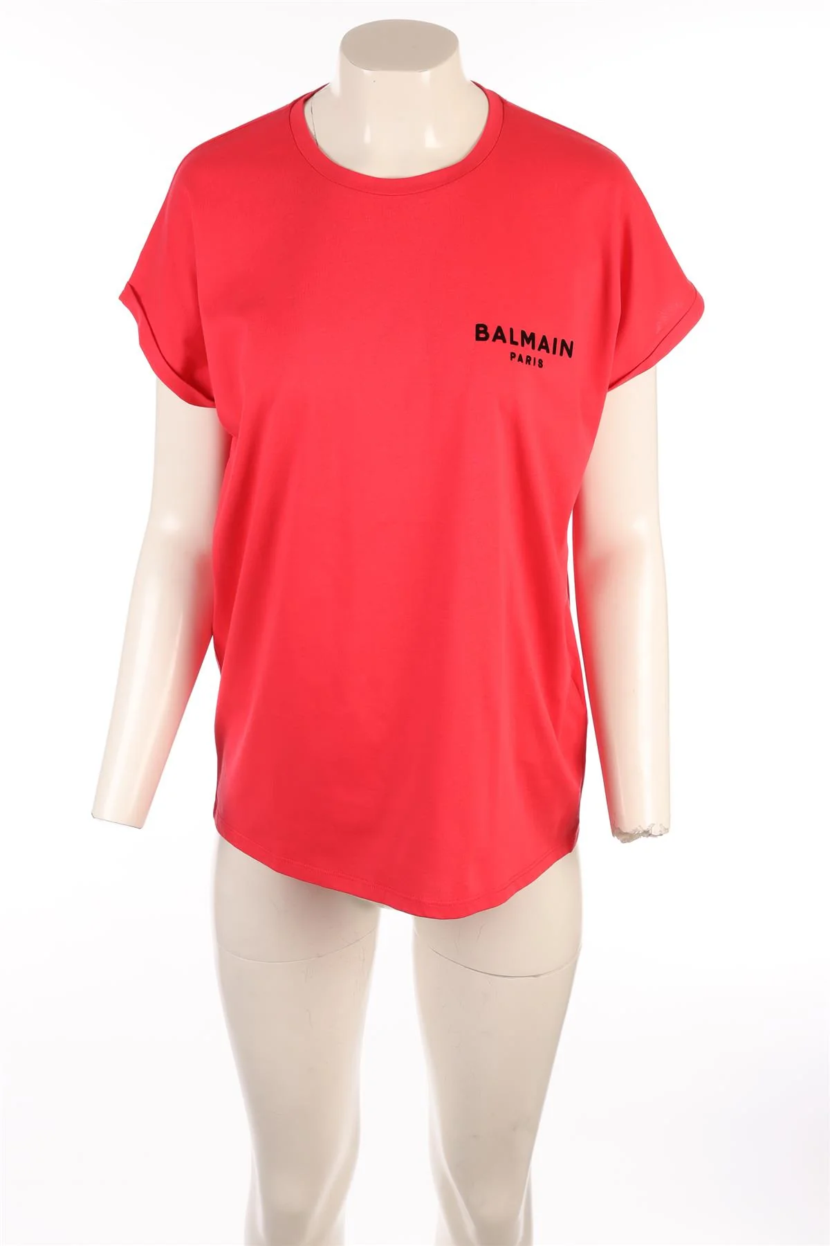 BALMAIN PINK COTTON T-SHIRT SMALL - Image 2