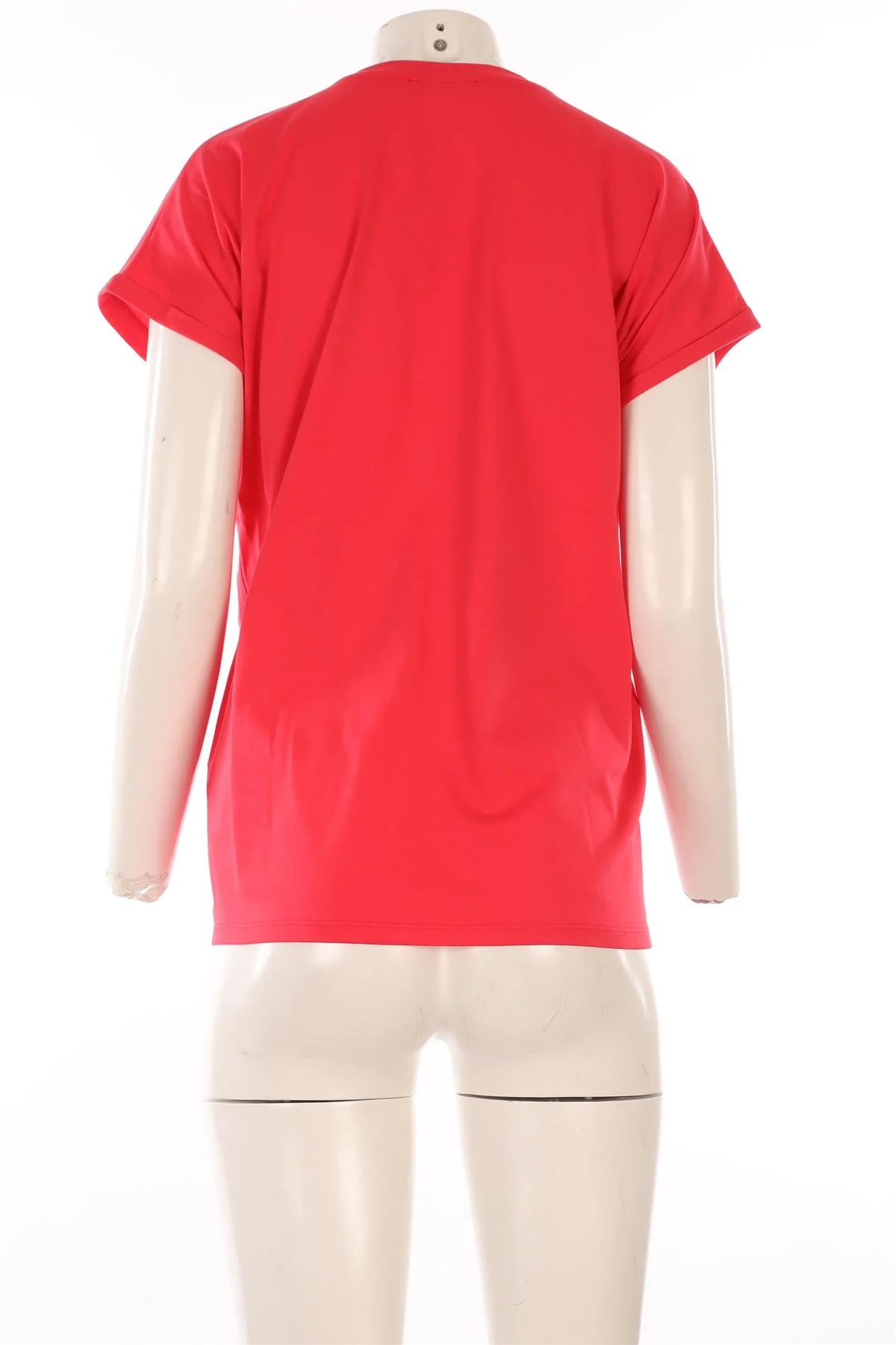BALMAIN PINK COTTON T-SHIRT SMALL - Image 4