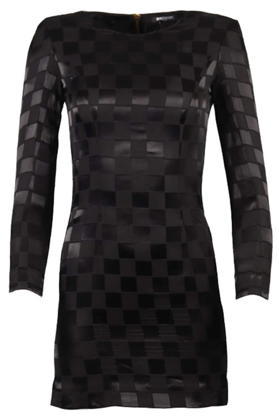 BALMAIN SILK BLEND MINI DRESS FR 36 UK 8 - Image 5