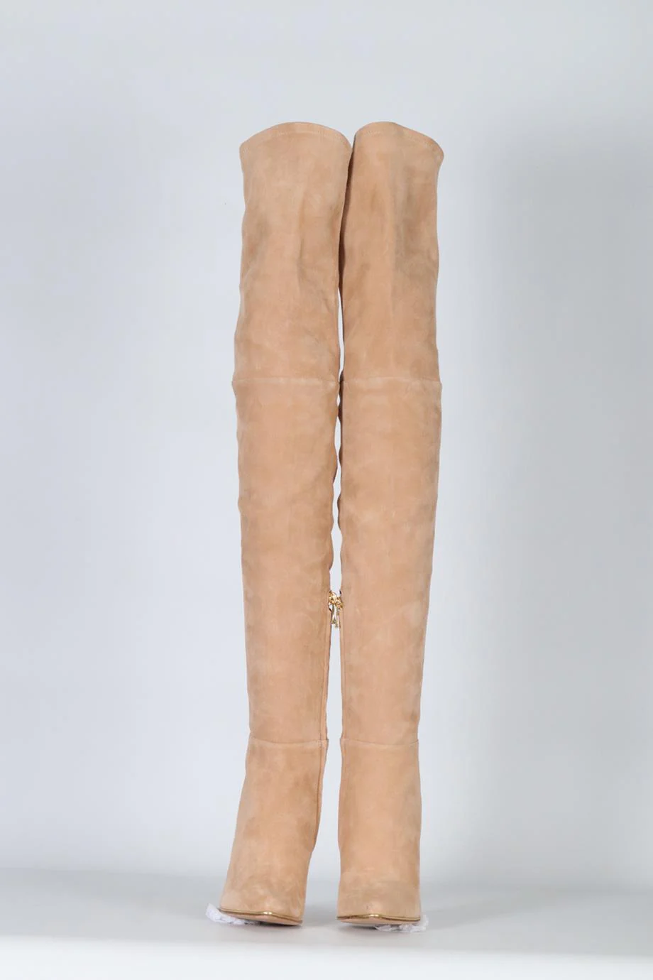 BALMAIN SUEDE OVER THE KNEE BOOTS EU 38 UK 5 US 8 - Image 3
