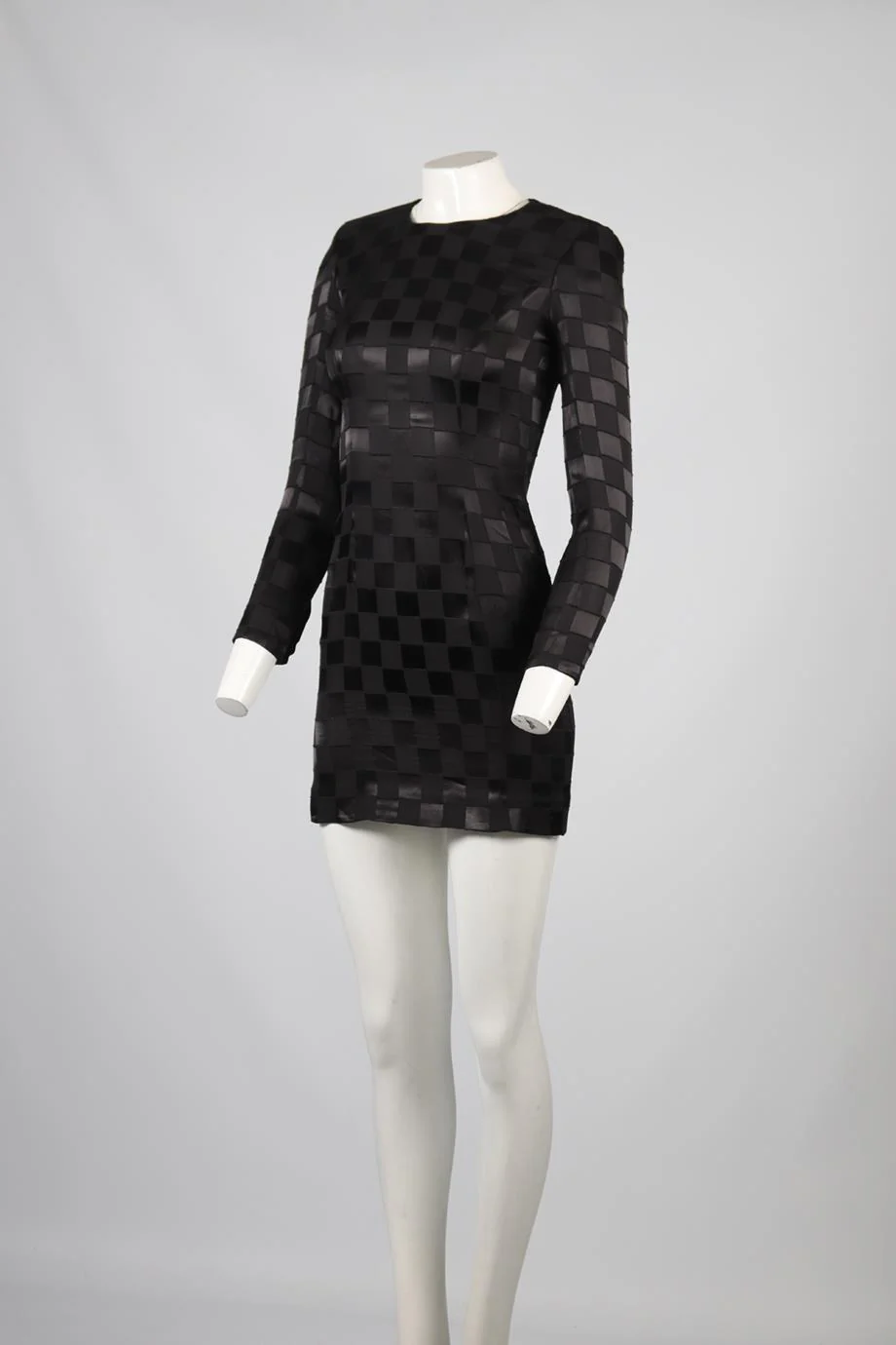 BALMAIN WOOL BLEND MINI DRESS FR 36 UK 8 - Image 3