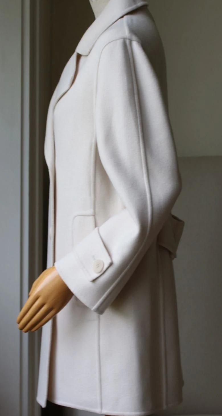 BARBARA BUI DOUBLE-BREASTED OVERSIZED WOOL OVERCOAT UK 8 - Image 7