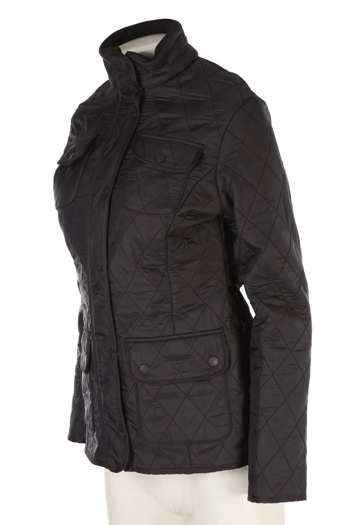 BARBOUR BLACK SHELL JACKET UK 8 - Image 3