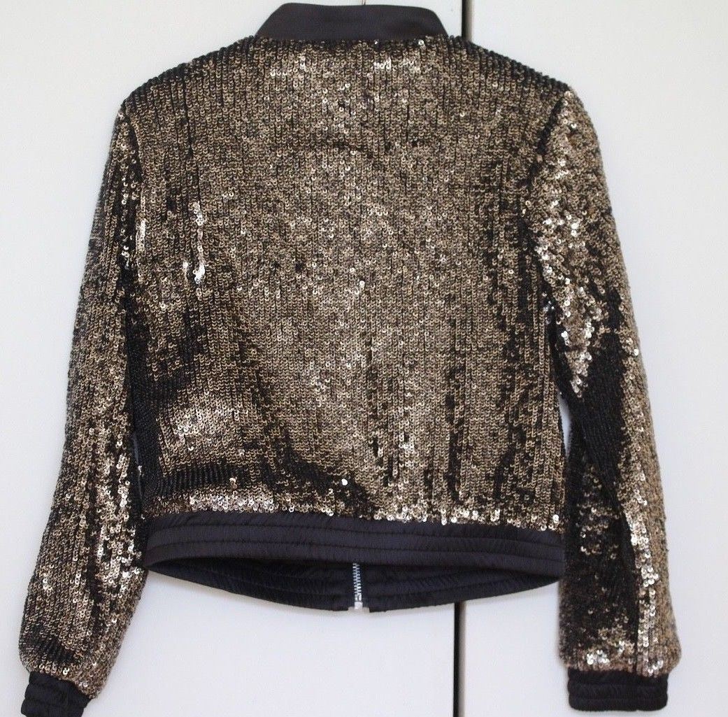 BARDOT JUNIOR GIRLS GOLD SEQUIN JACKET 3 YEARS - Image 4