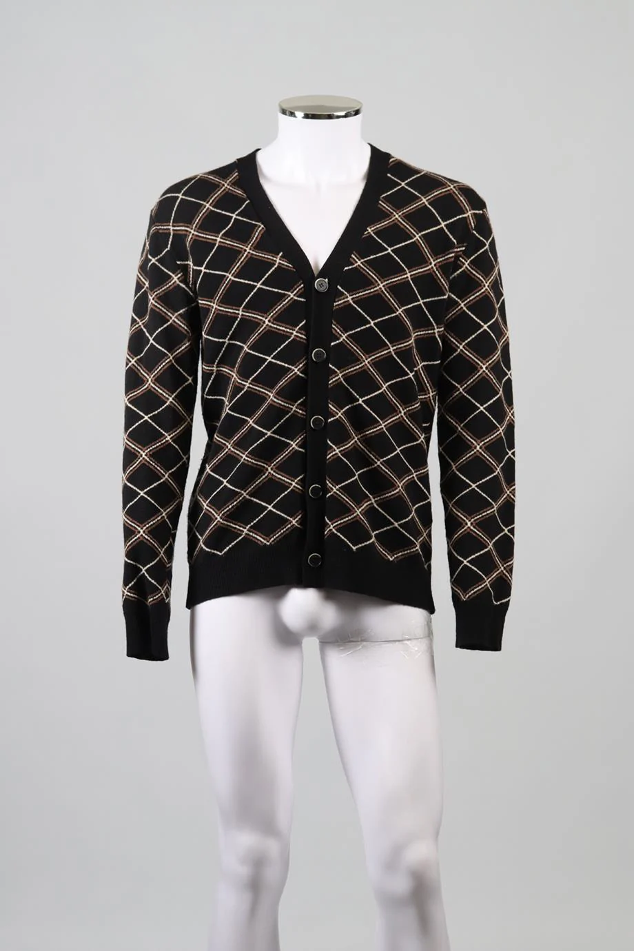 BARENA MEN'S WOOL CARDIGAN MEDIUM - Image 2