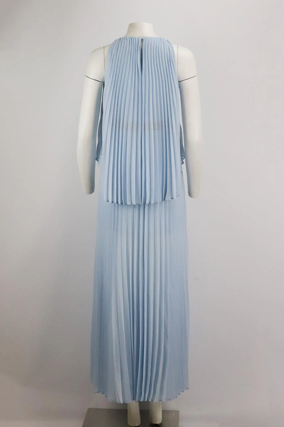 BCBG MAX AZRIA PLEATED CHIFFON MAXI DRESS XXSMALL - Image 4