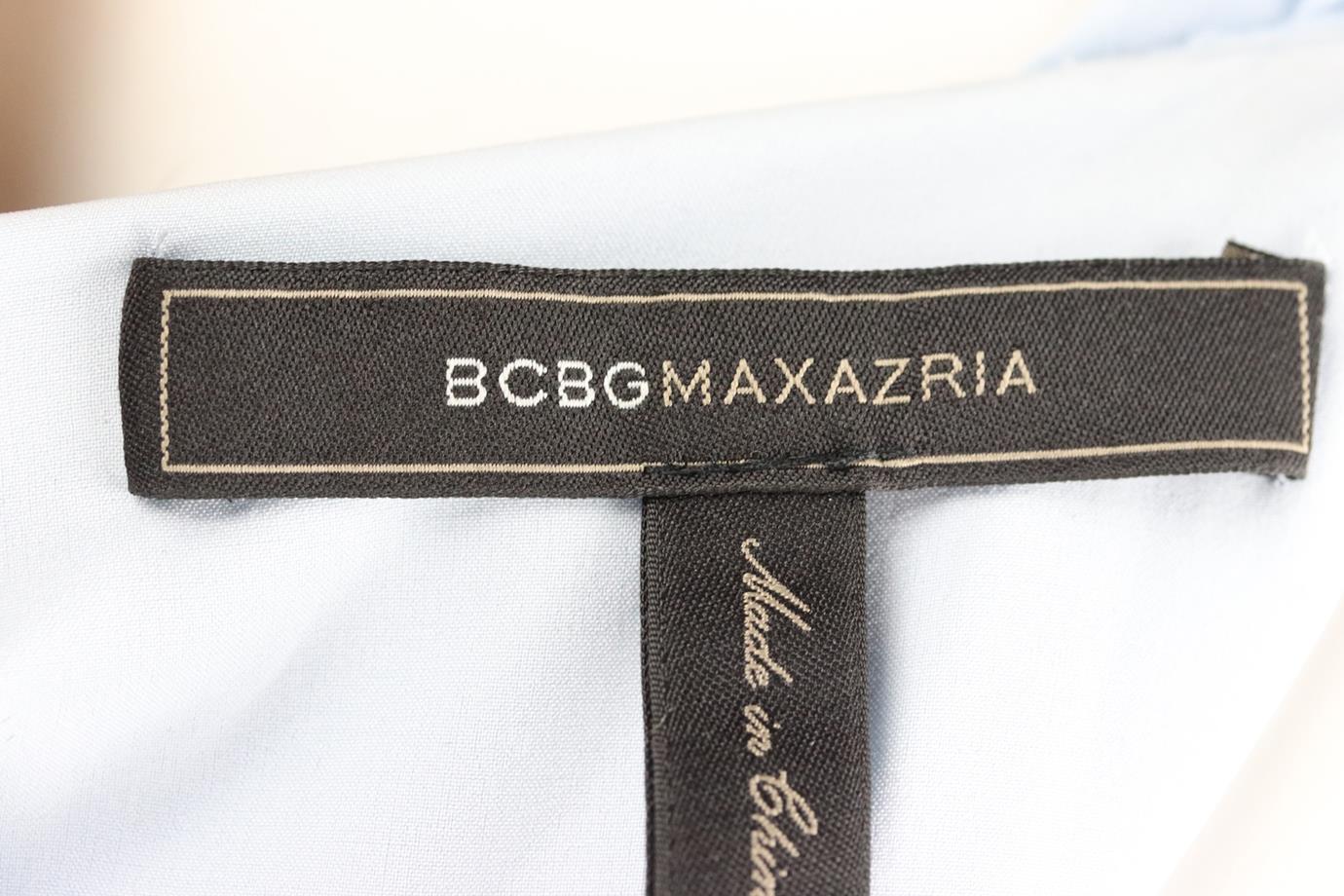 BCBG MAX AZRIA PLEATED CHIFFON MAXI DRESS XXSMALL - Image 5