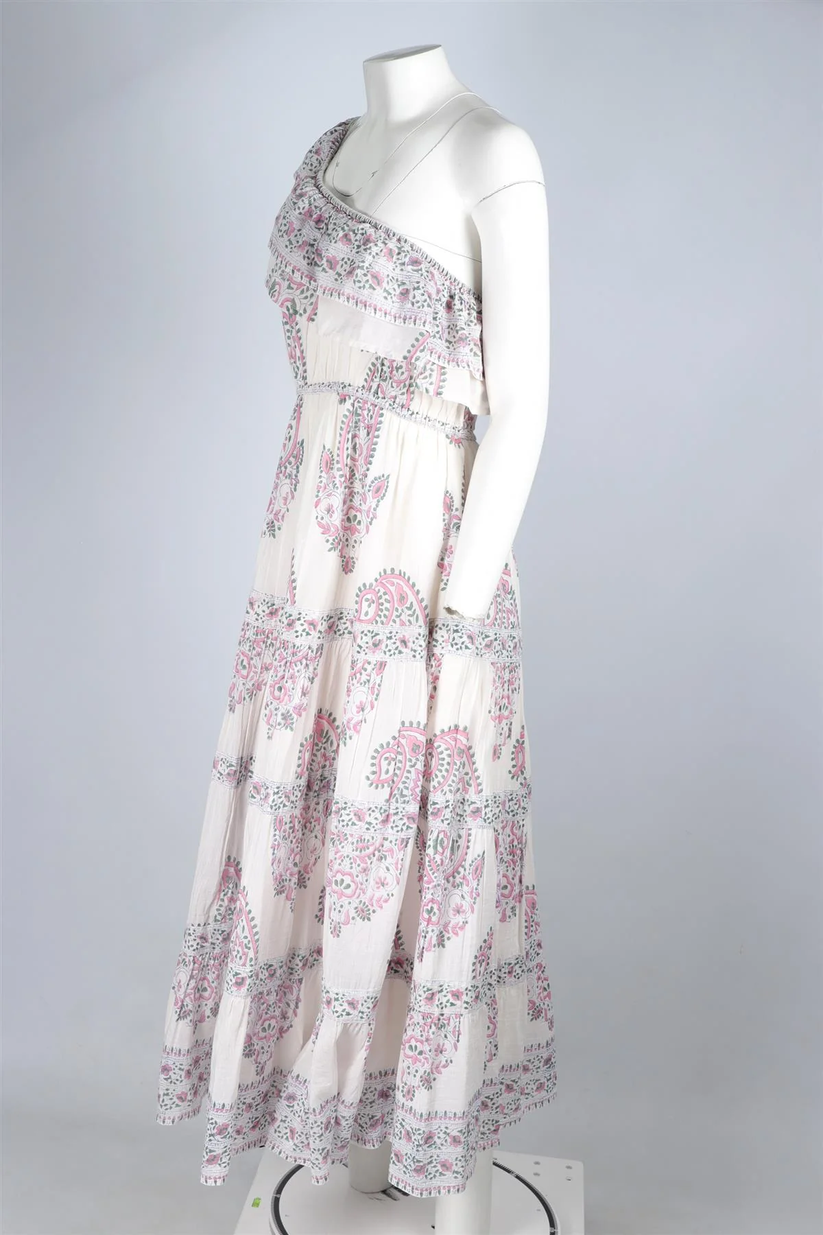 BELL BY ALICIA BELL WHITE MAXI DRESS LARGE - Image 3