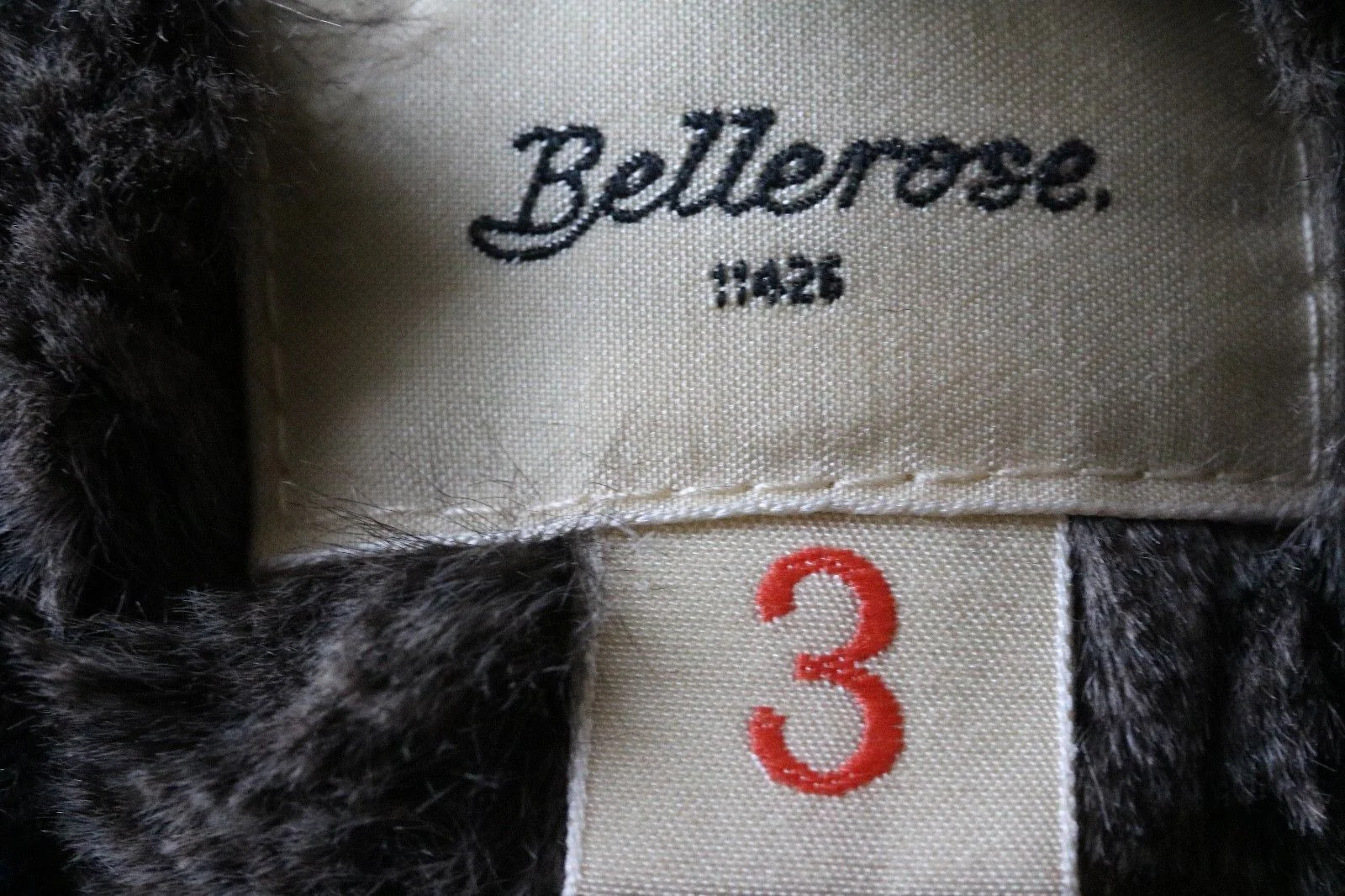 BELLEROSE GIRLS LEOPARD PRINT WOOL BLEND COAT 3 YEARS - Image 4