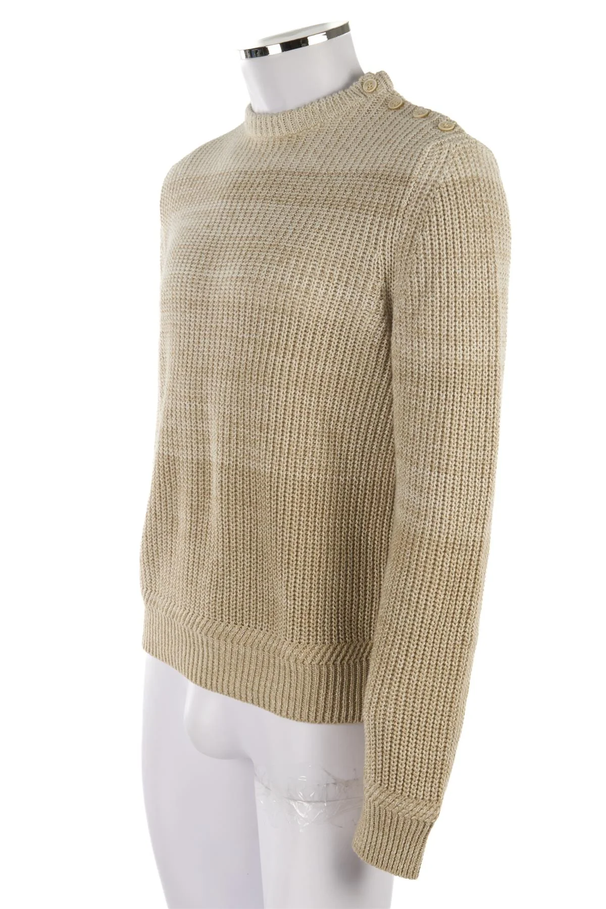 BERLUTI BEIGE MEN'S LINEN SWEATER UK/US 38 FR 48 IT 48 - Image 3