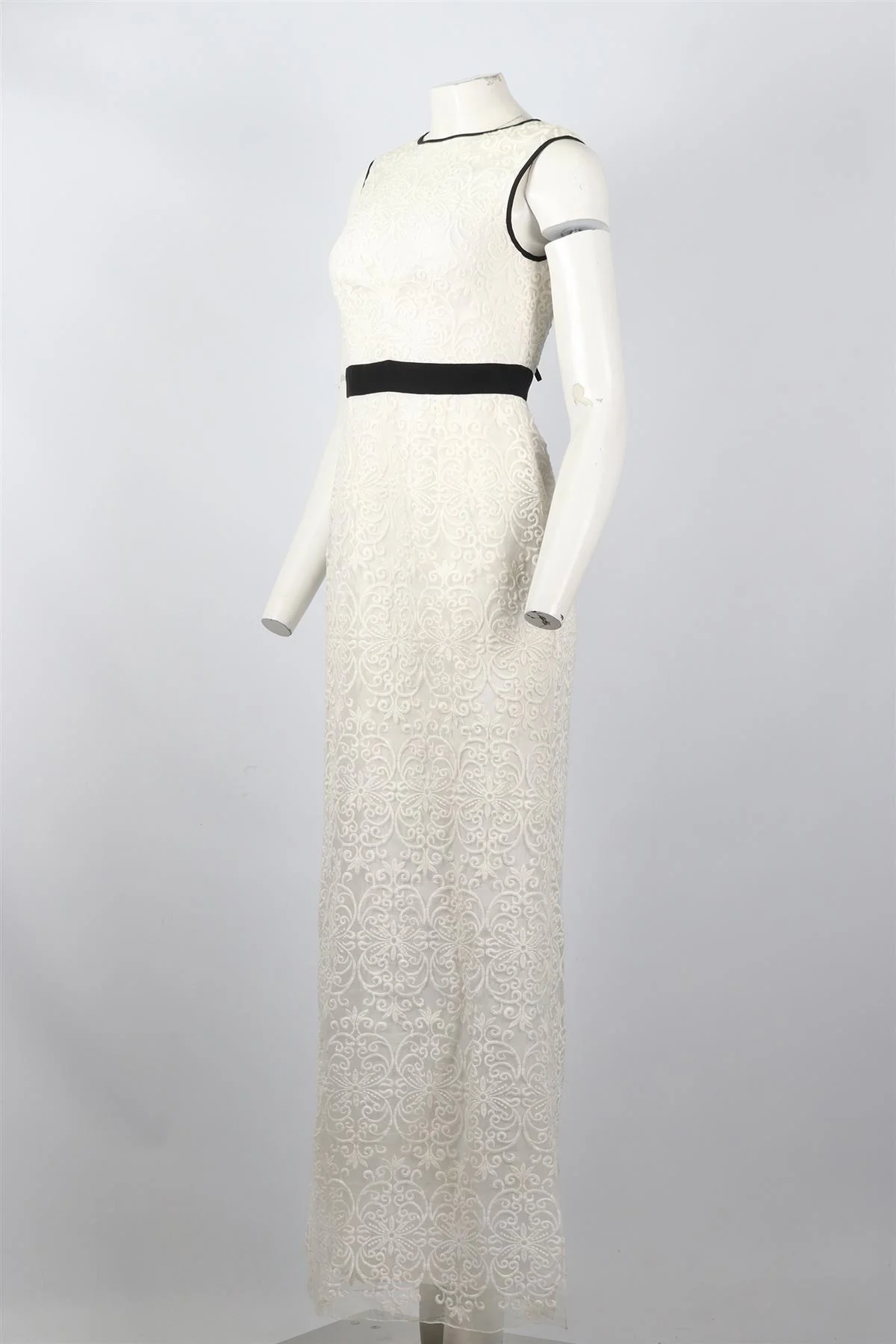 BEULAH LONDON EMBROIDERED ORGANZA MAXI DRESS UK 10 - Image 3
