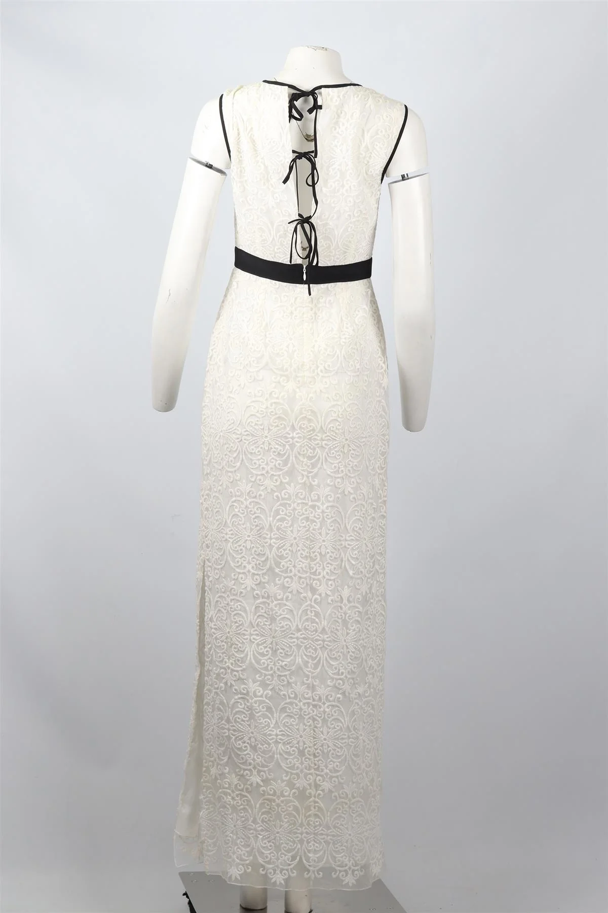 BEULAH LONDON EMBROIDERED ORGANZA MAXI DRESS UK 10 - Image 4