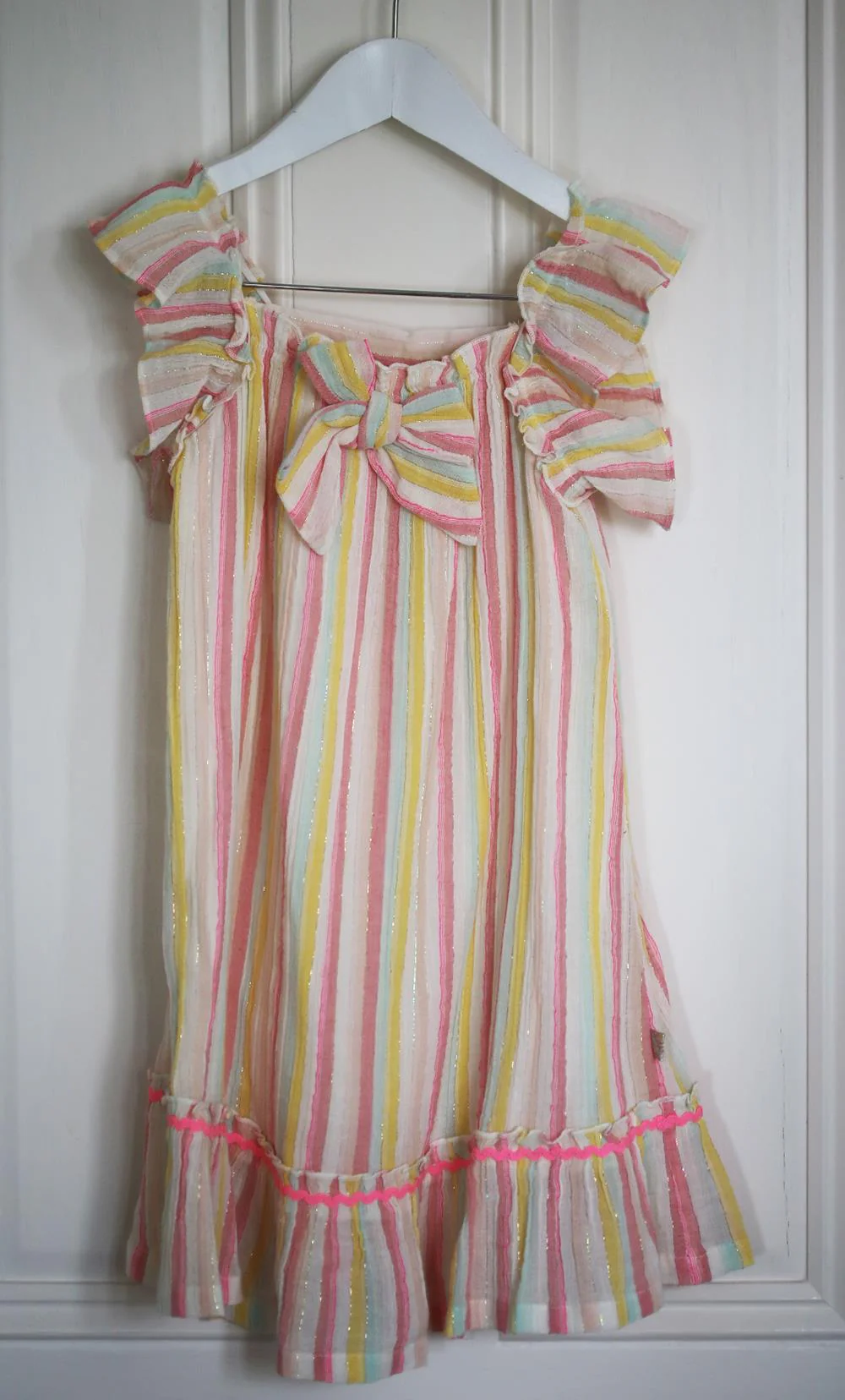 BILLIEBLUSH KIDS GIRLS STRIPED CREPE DRESS 6 YEARS - Image 2
