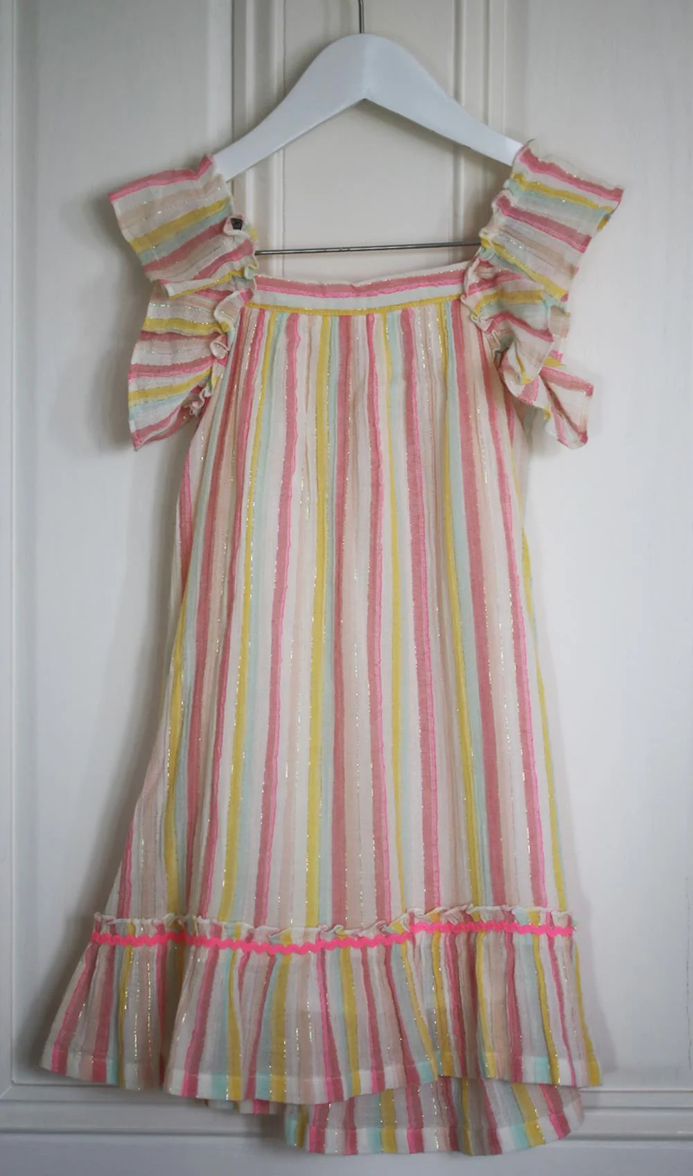BILLIEBLUSH KIDS GIRLS STRIPED CREPE DRESS 6 YEARS - Image 3