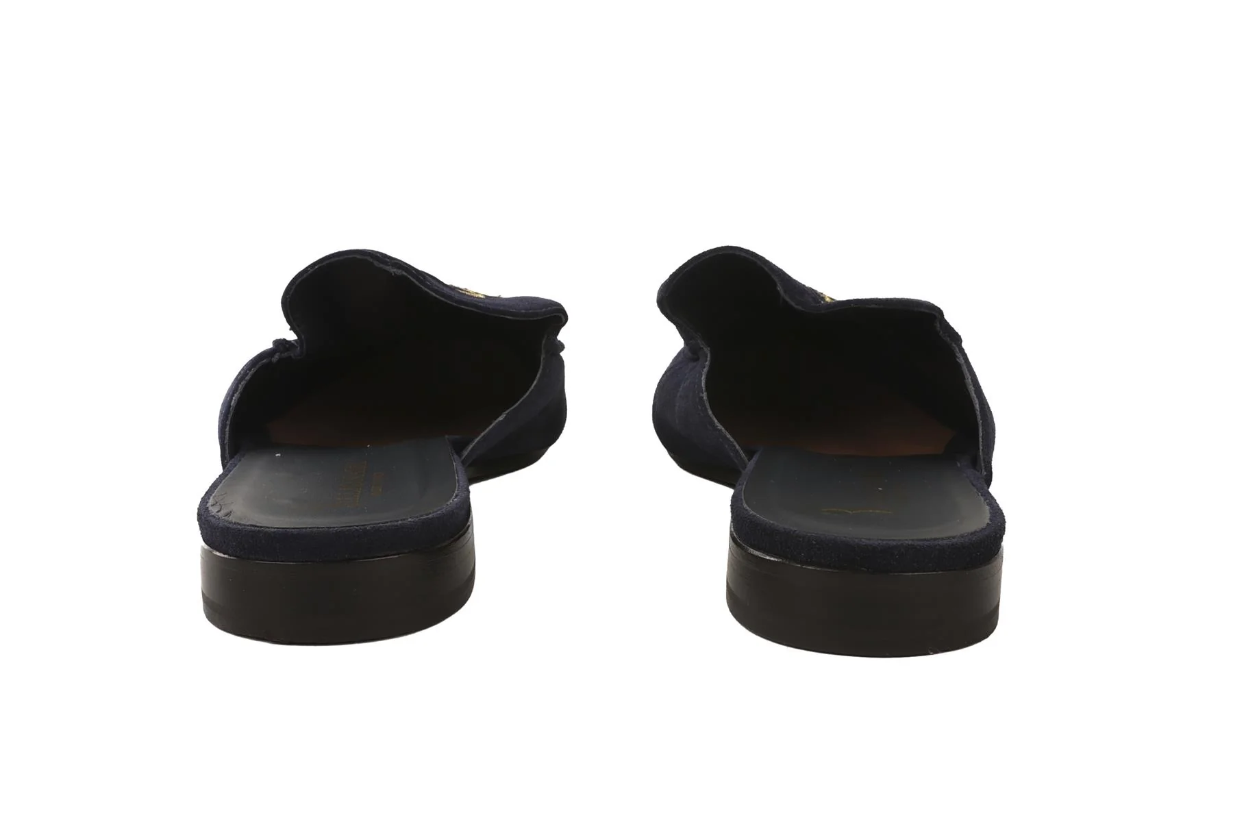 BILLIONAIRE NAVY MEN'S SUEDE MULES EU 42 UK 8 US 9 - Image 5
