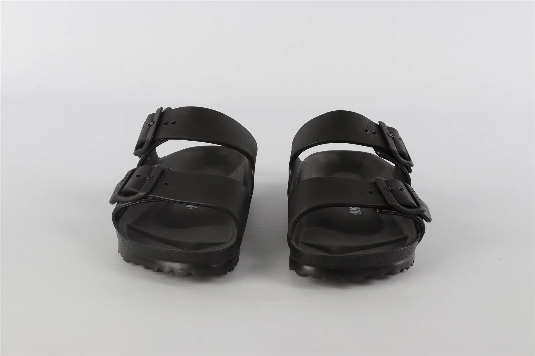 BIRKENSTOCK BLACK RUBBER SANDALS EU 38 UK 5 US 8 - Image 3