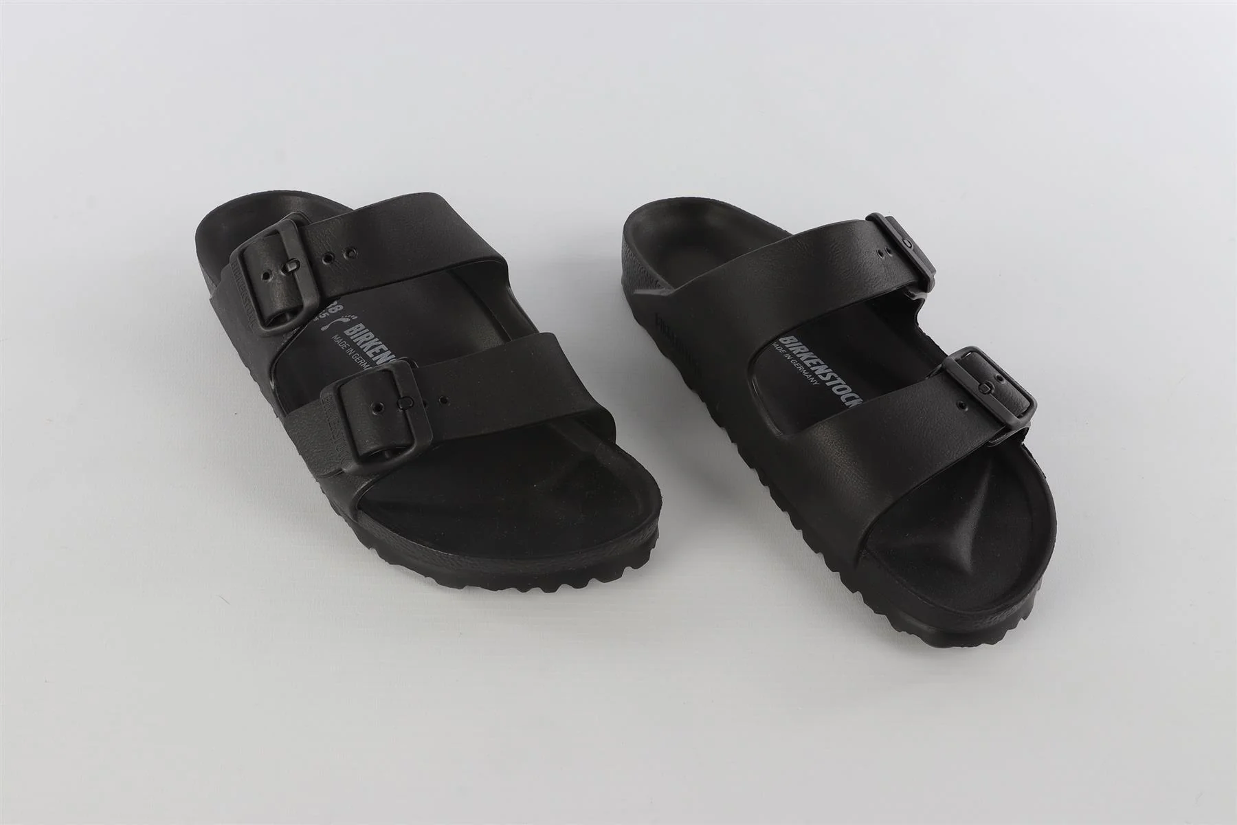BIRKENSTOCK BLACK RUBBER SANDALS EU 38 UK 5 US 8 - Image 4