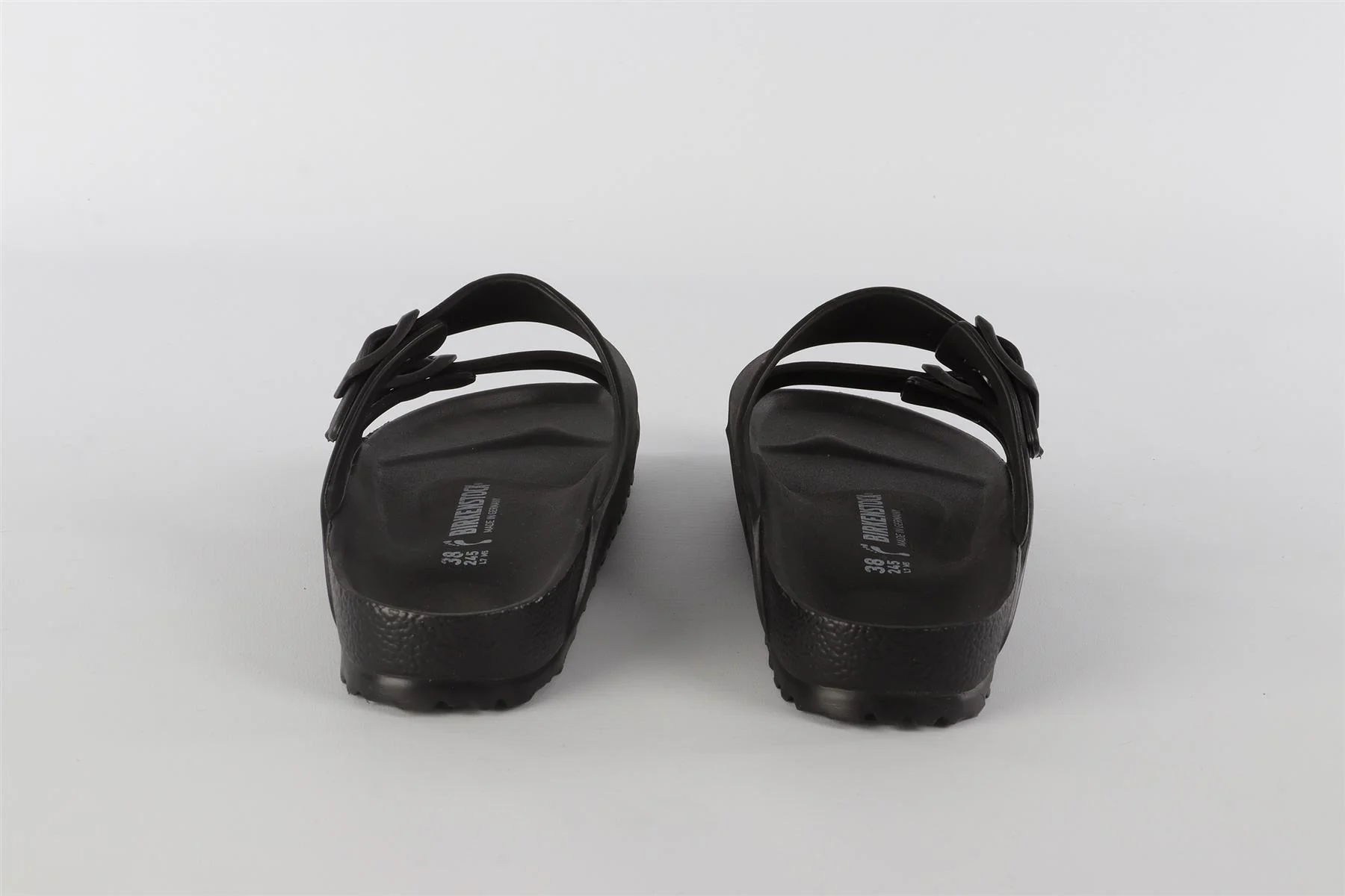 BIRKENSTOCK BLACK RUBBER SANDALS EU 38 UK 5 US 8 - Image 5