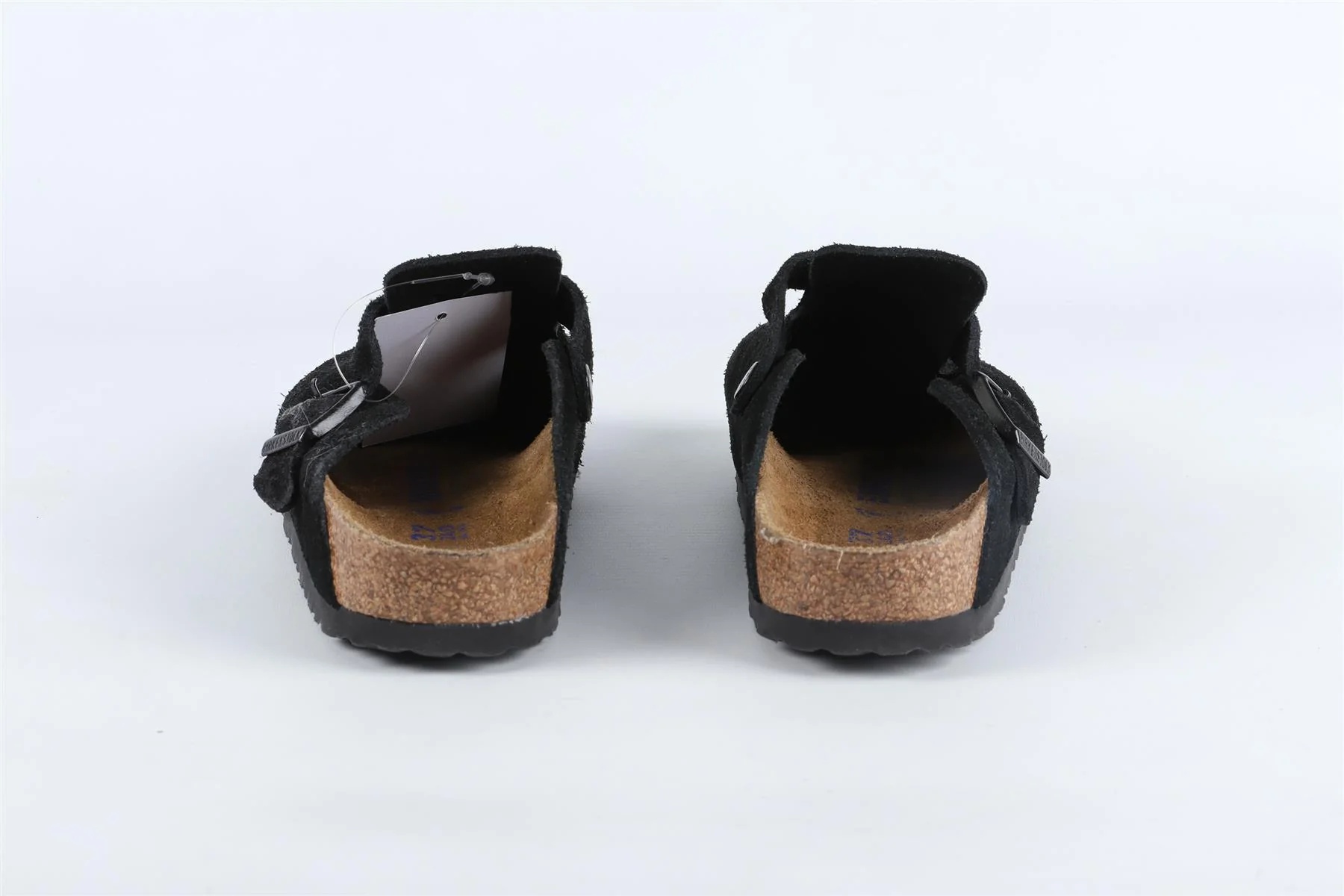 BIRKENSTOCK BLACK SUEDE SLIDERS EU 37 UK 4.5 US 6 - Image 5