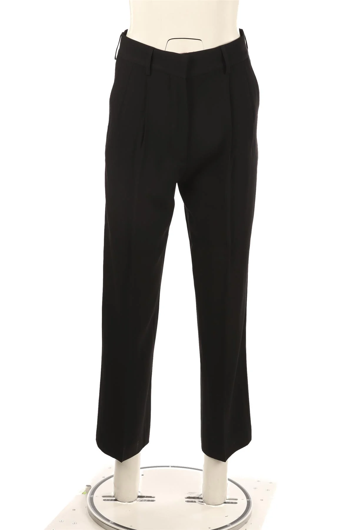 BLAZÉ MILANO BLACK SATIN STRAIGHT LEG PANTS UK 8 - Image 2
