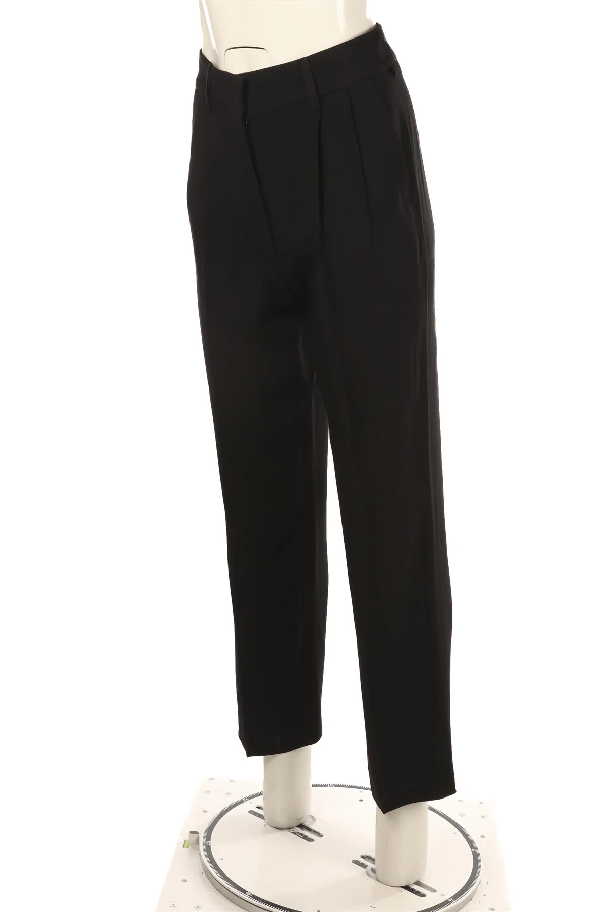 BLAZÉ MILANO BLACK SATIN STRAIGHT LEG PANTS UK 8 - Image 3