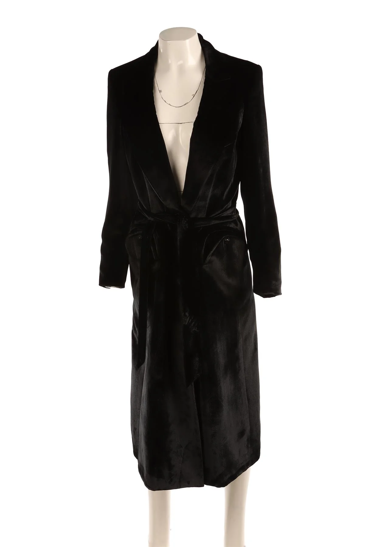BLAZE MILANO BLACK VELVET MIDI DRESS IT 40 UK 8 - Image 2