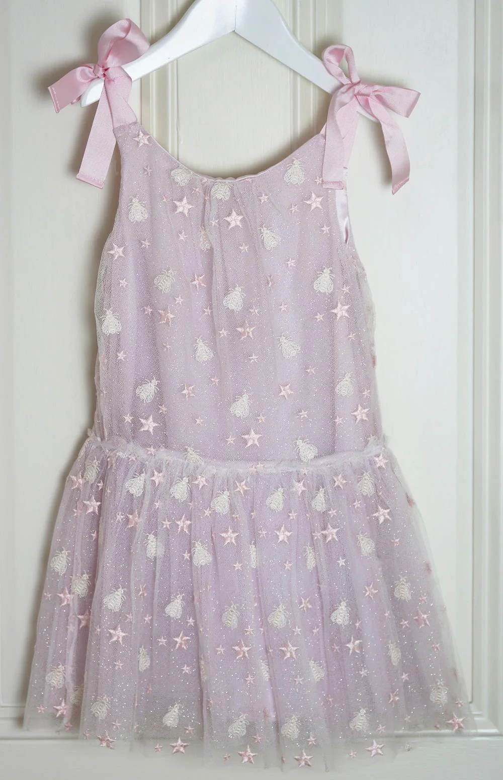 BLEU COMME GRIS KIDS GIRLS EMBROIDERED TULLE DRESS 6 YEARS - Image 2