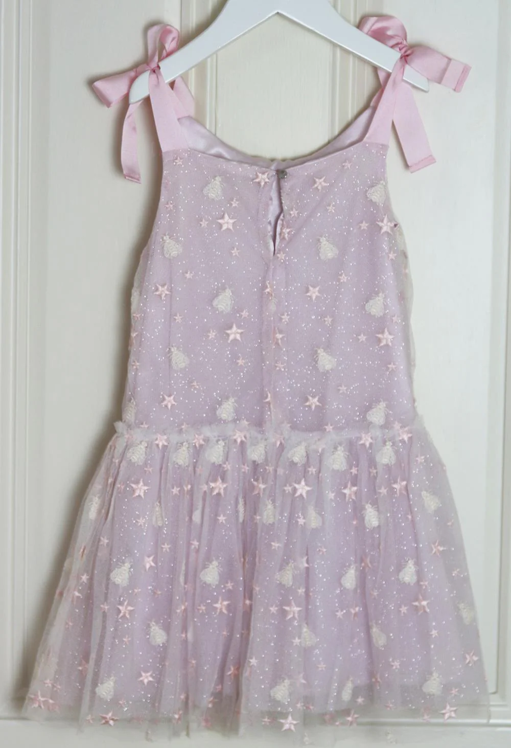 BLEU COMME GRIS KIDS GIRLS EMBROIDERED TULLE DRESS 6 YEARS - Image 3
