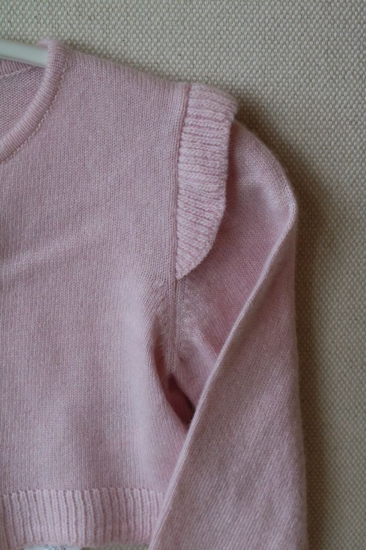 BLUMARINE BABY PINK WOOL AND CASHMERE CARDIGAN 12 MONTHS - Image 4