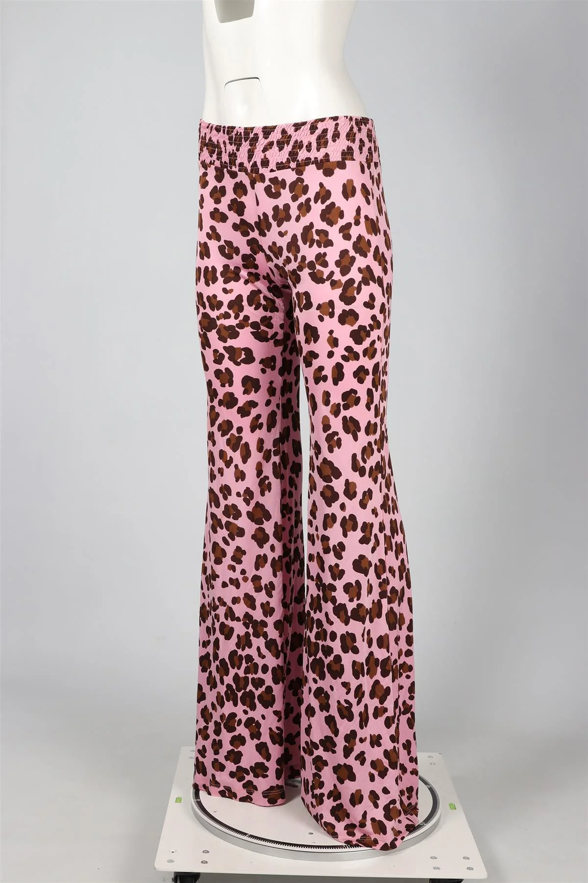 BLUMARINE PINK SILK FLARED PANTS IT 42 UK 10 - Image 3