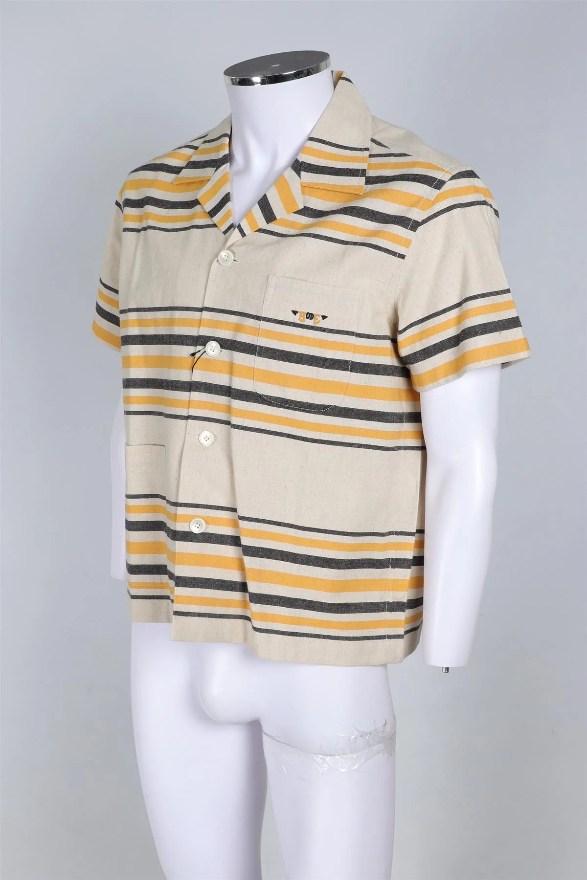 BODE BEIGE MEN'S COTTON SHIRT SMALL - Image 3
