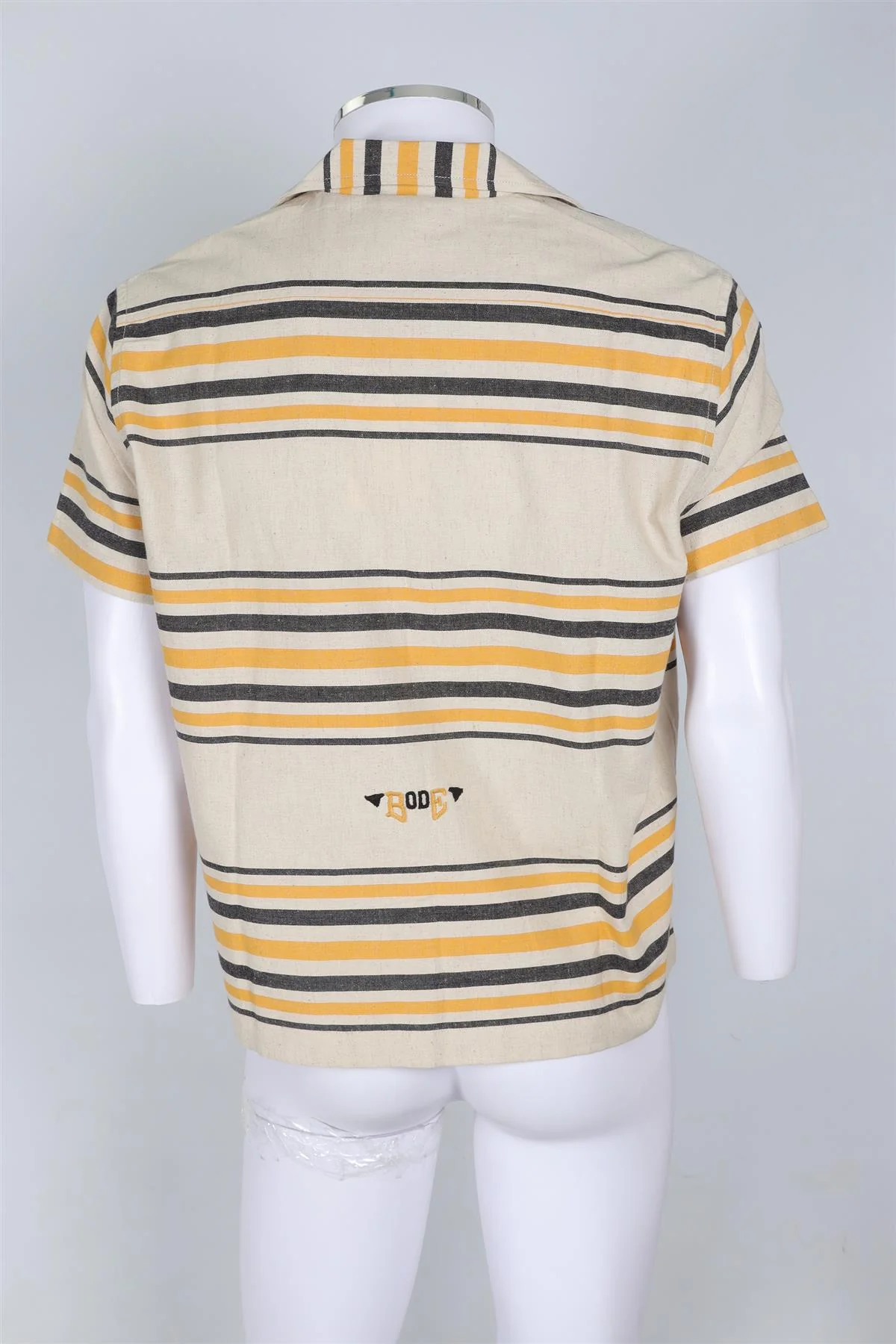 BODE BEIGE MEN'S COTTON SHIRT SMALL - Image 4