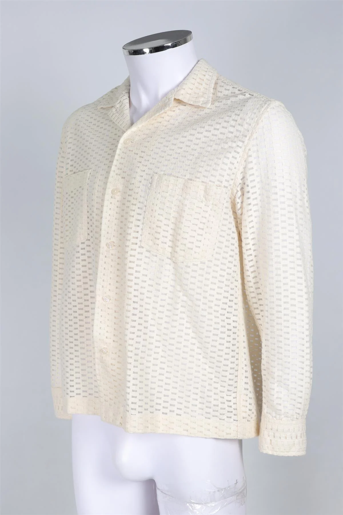 BODE CREAM MEN'S COTTON SHIRT SMALL-MEDIUM - Image 3