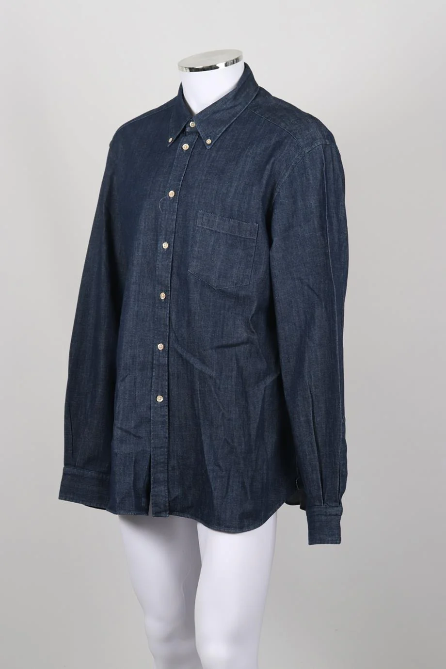 BOGLIOLI MEN'S COTTON CHAMBRAY SHIRT UK/US CHEST 46 - Image 3