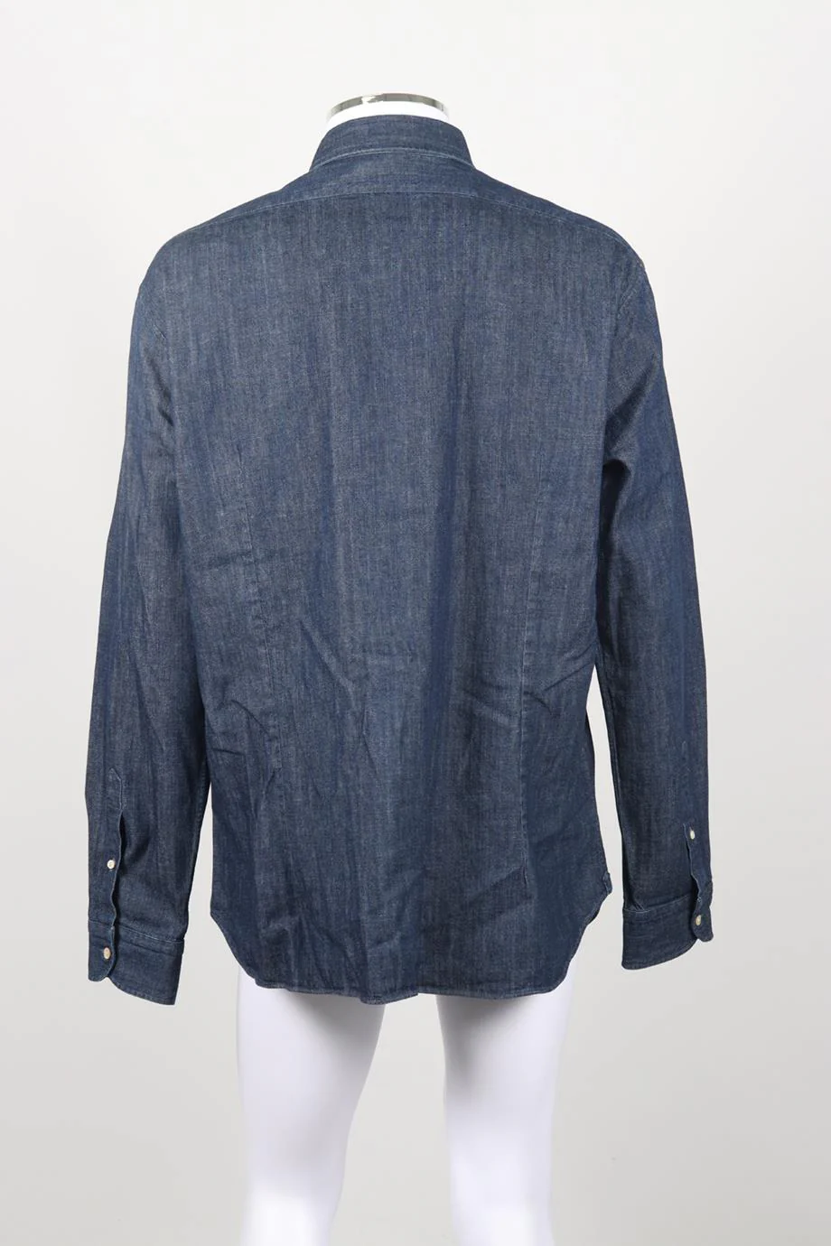 BOGLIOLI MEN'S COTTON CHAMBRAY SHIRT UK/US CHEST 46 - Image 4