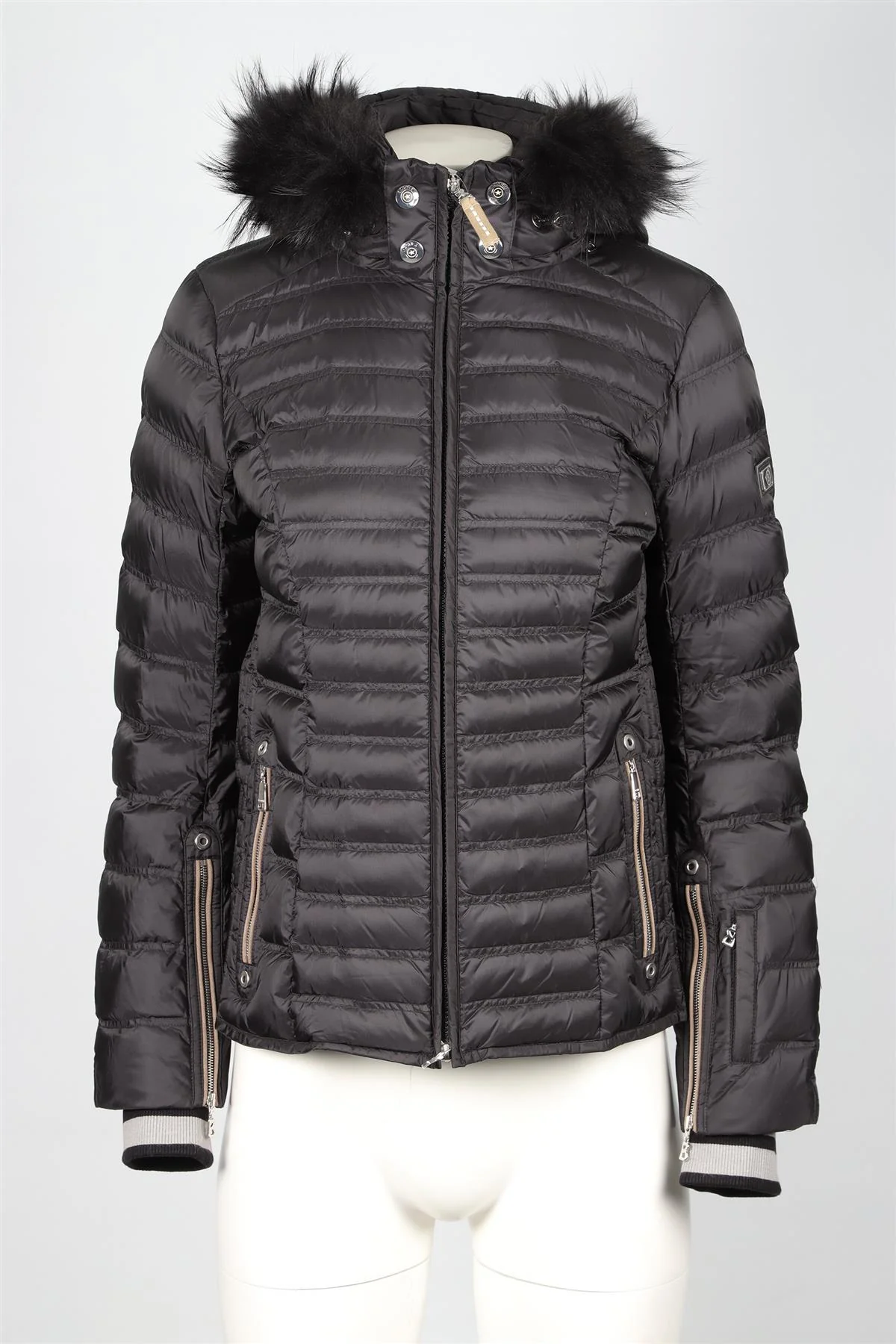 BOGNER BLACK PADDED DOWN JACKET SMALL - Image 2