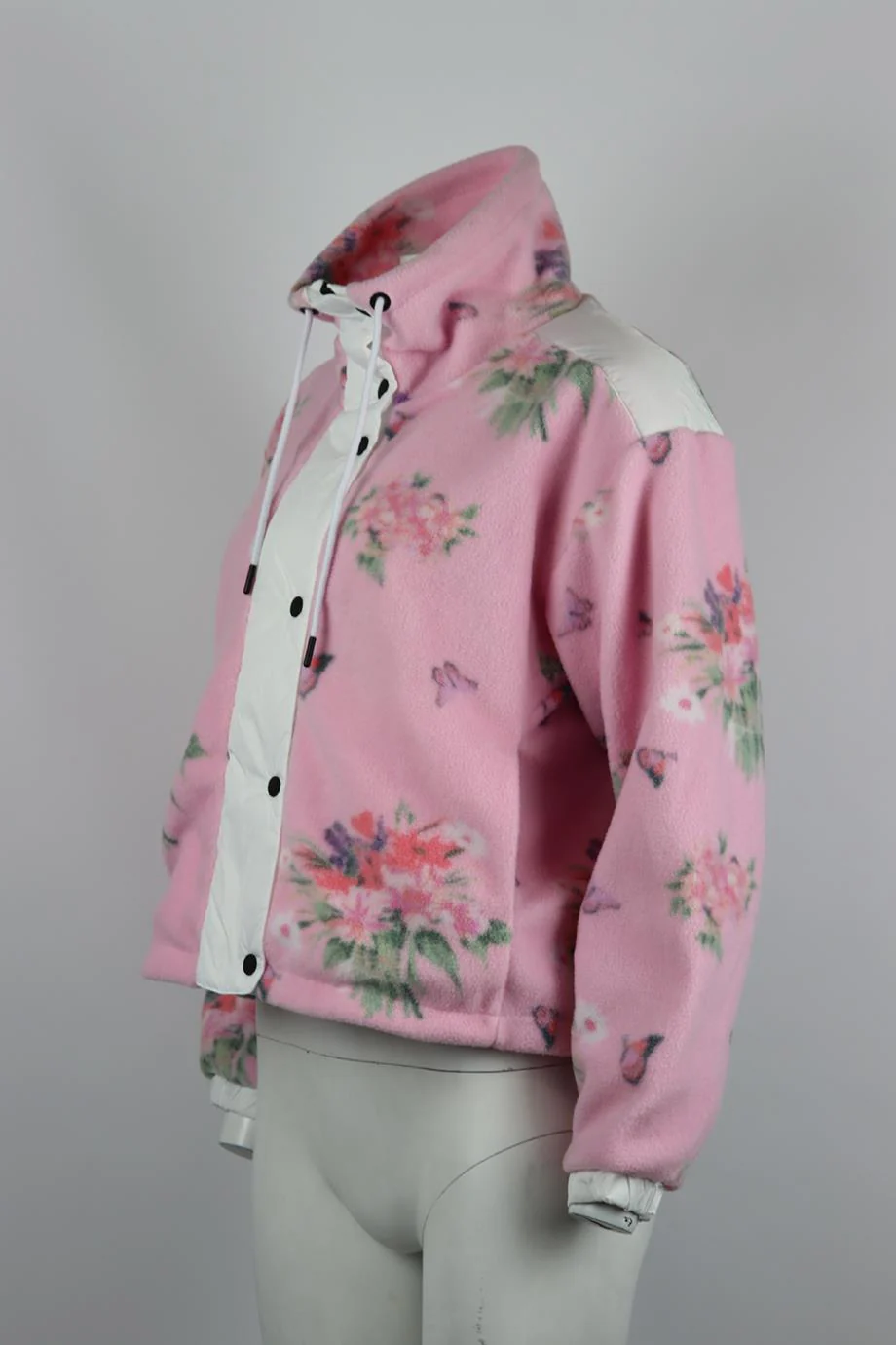 BOGNER FIRE+ICE + LOVESHACKFANCY FLORAL PRINT FLEECE JACKET SMALL - Image 3