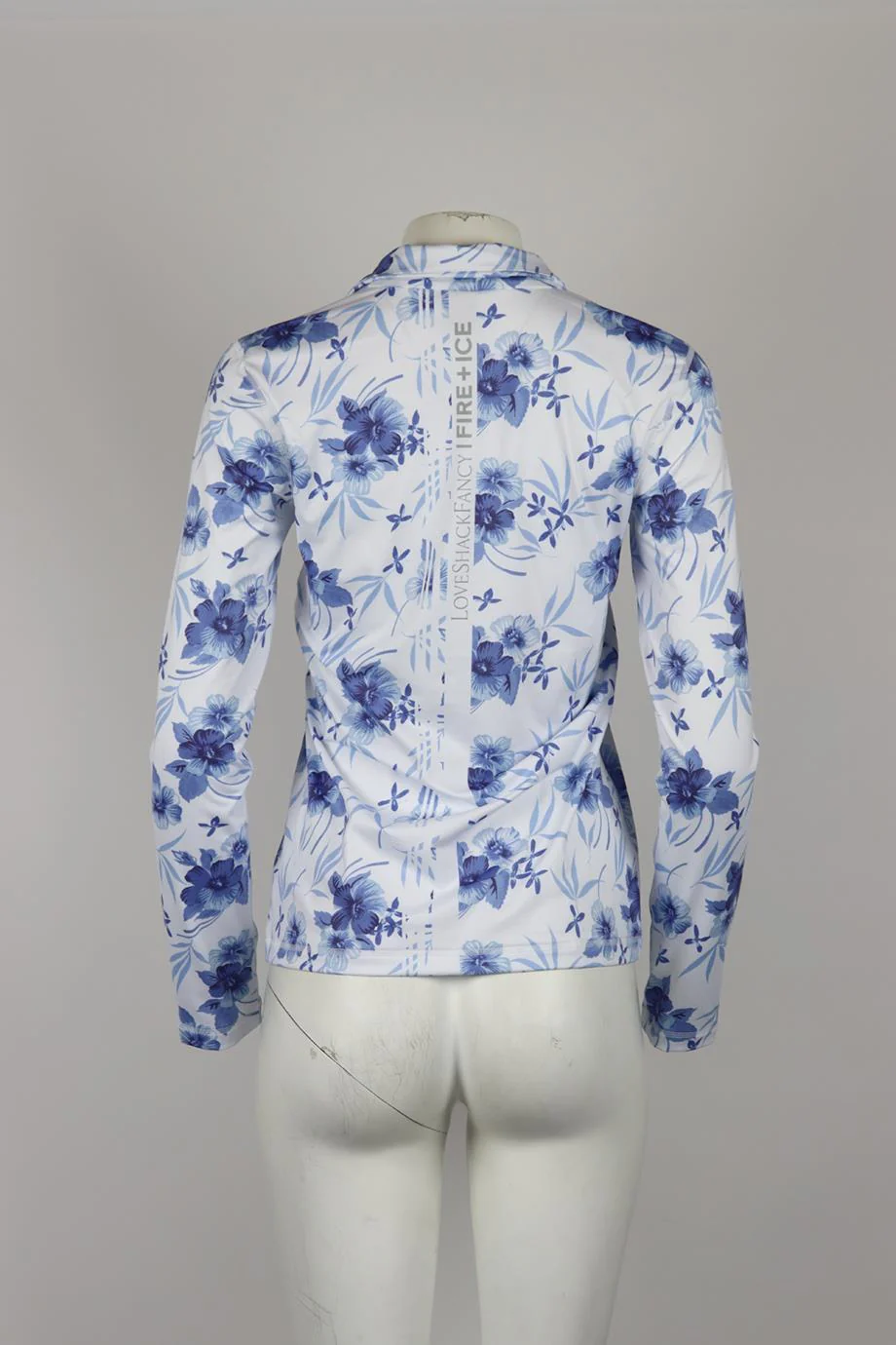 BOGNER FIRE+ICE + LOVESHACKFANCY FLORAL PRINT STRETCH JERSEY TOP SMALL - Image 4