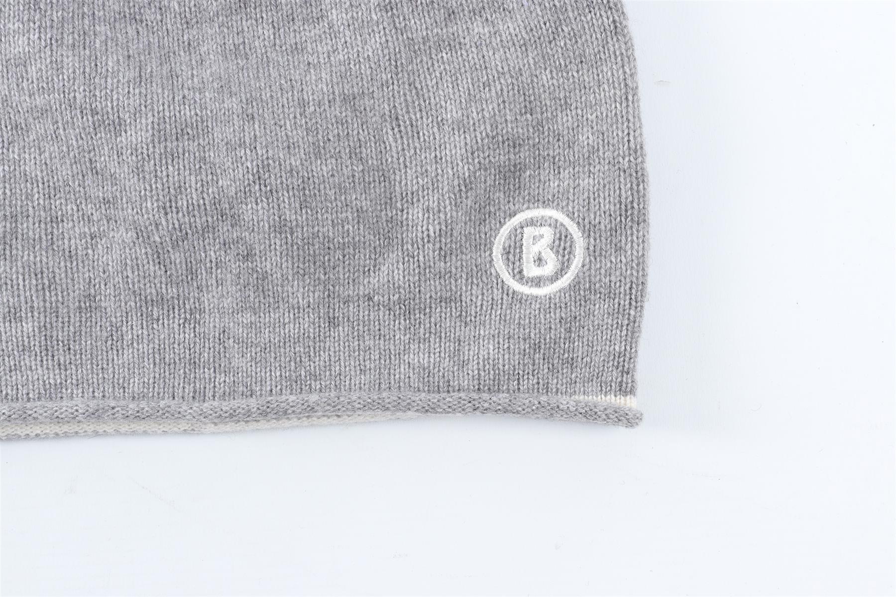 BOGNER GREY MEN'S CASHMERE BEANIE MEDIUM - Image 3