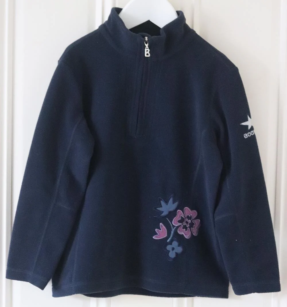 BOGNER KIDS GIRLS FLORAL THERMAL SWEATSHIRT SMALL - Image 2