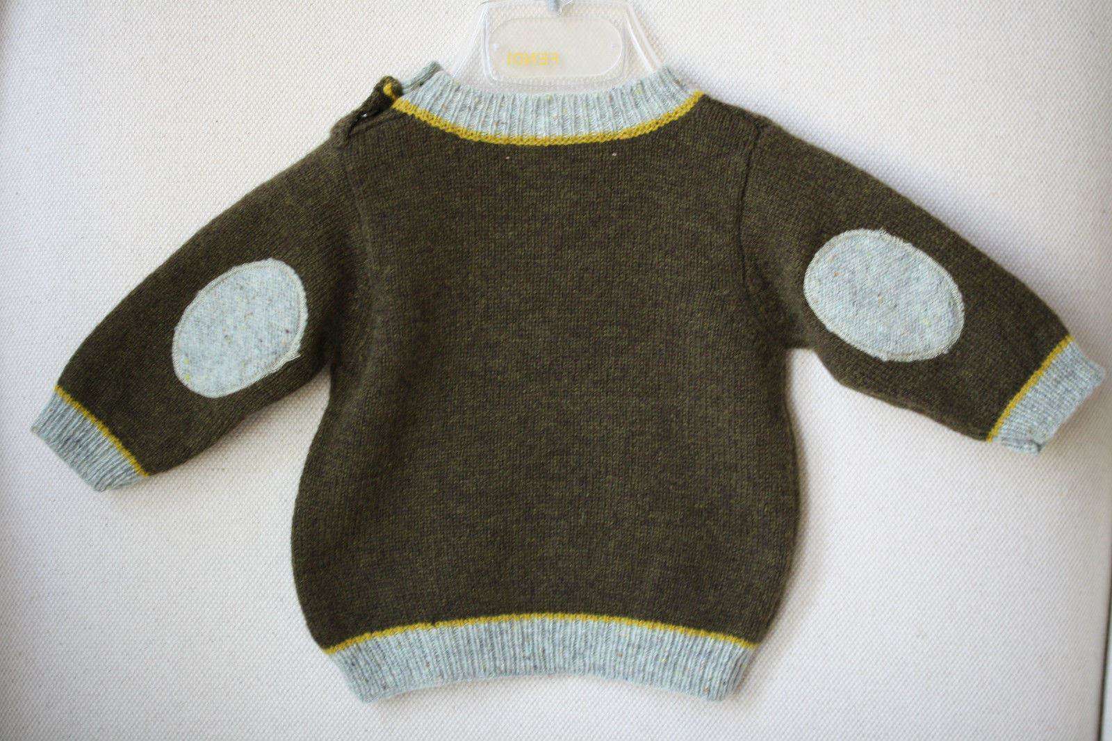 BONPOINT BABY B KHAKI SWEATER 6 MONTHS - Image 2