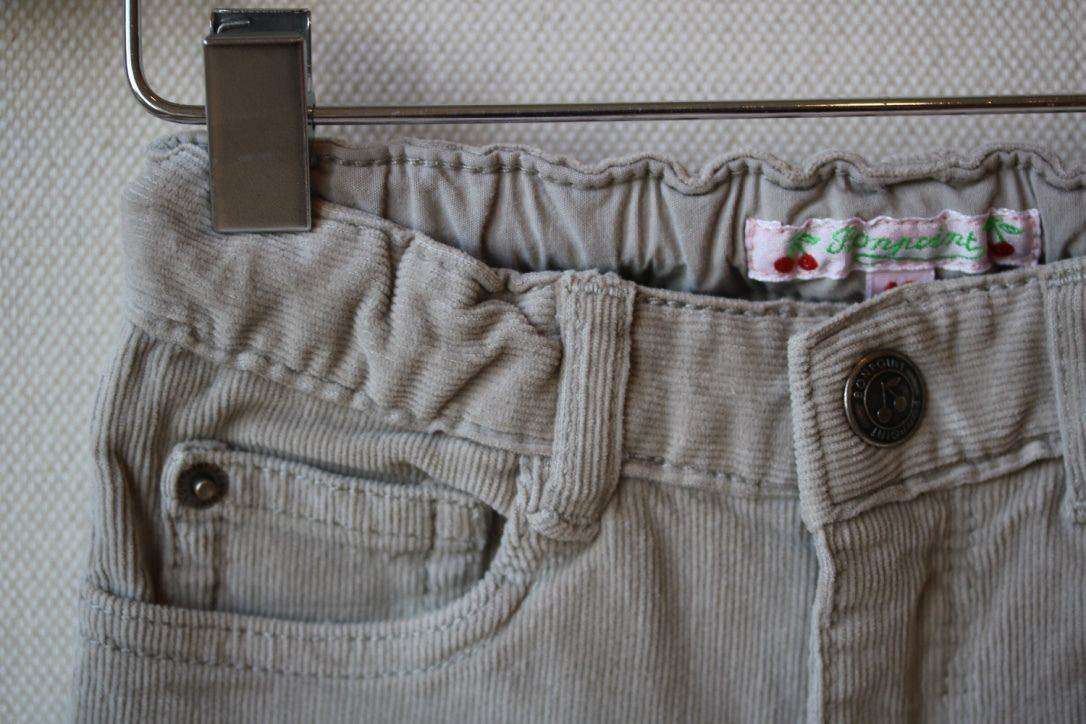BONPOINT BABY BEIGE CORDUROY JEANS 12 MONTHS - Image 2