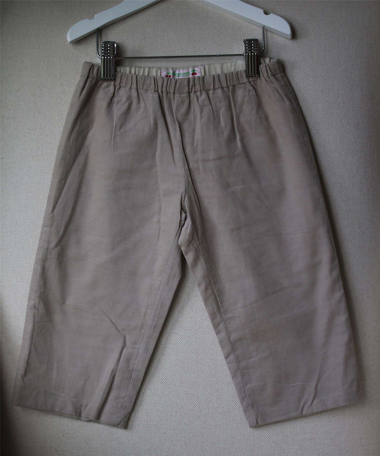 BONPOINT BABY BEIGE CORDUROY TROUSERS 2 YEARS