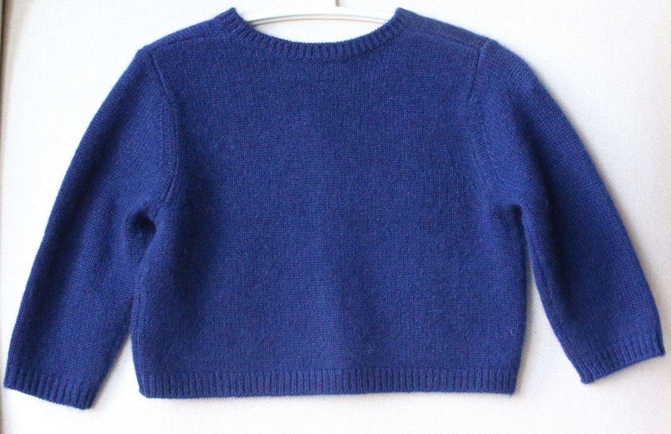 BONPOINT BABY BLUE CASHMERE CARDIGAN 18 MONTHS - Image 2