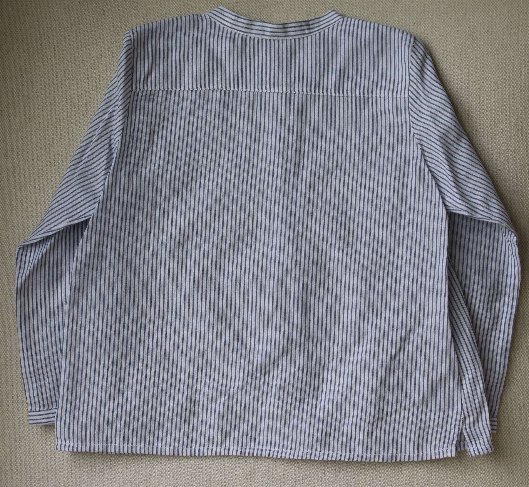 BONPOINT BABY BLUE STRIPE SHIRT 2 YEARS - Image 2
