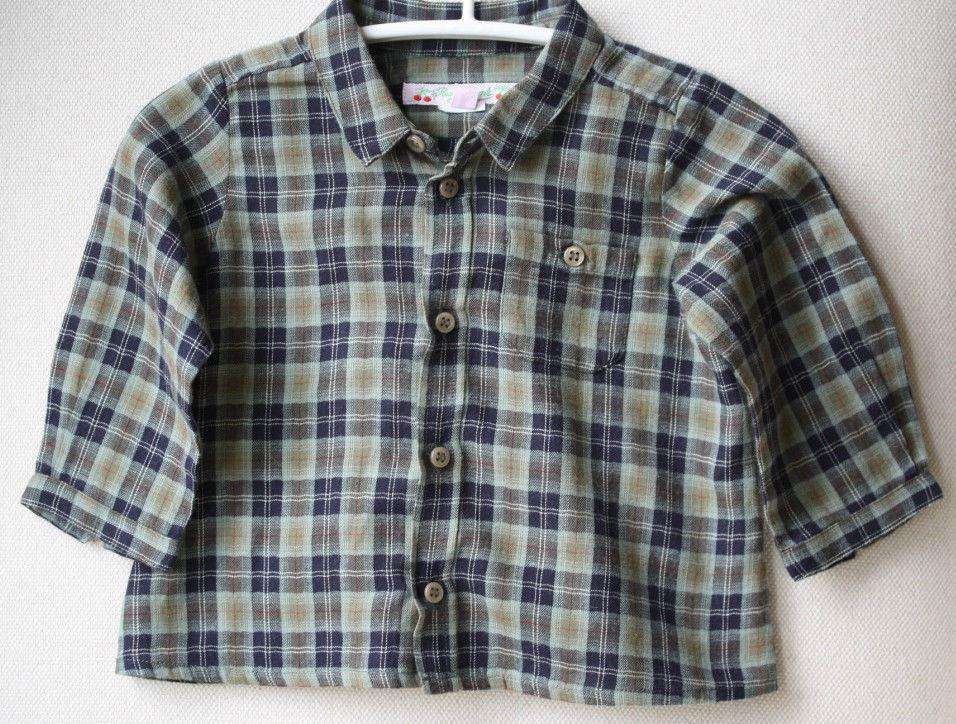 BONPOINT BABY CHECKED SHIRT 6 MONTHS