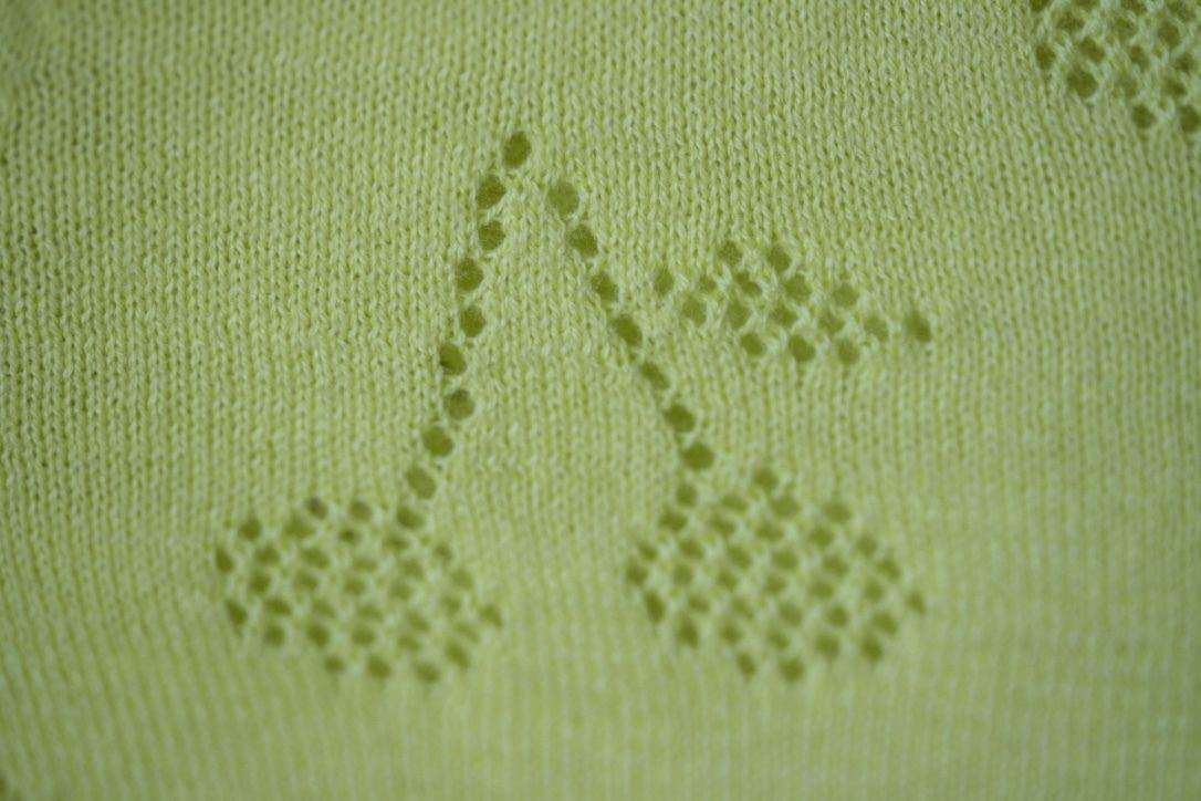 BONPOINT BABY CHERRIES COTTON CARDIGAN 3 YEARS - Image 2
