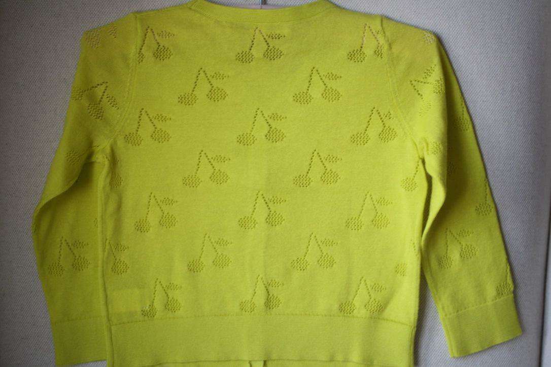 BONPOINT BABY CHERRIES COTTON CARDIGAN 3 YEARS - Image 3